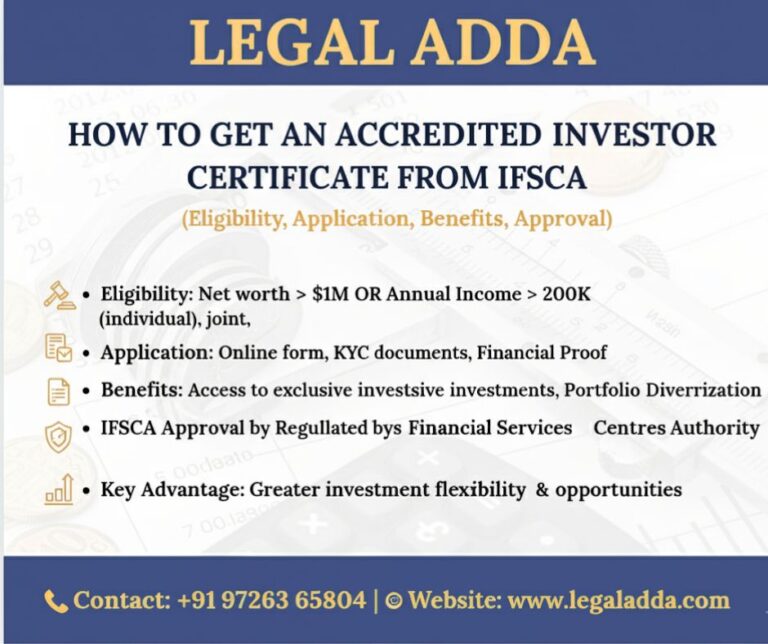 Accredited Investor Certificate for IFSCA